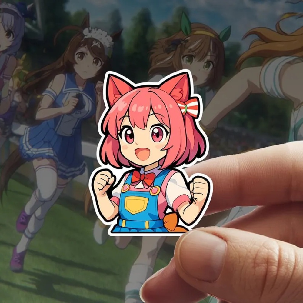 Haru Urara Uma Musume Waterproof Sticker 4x6cm